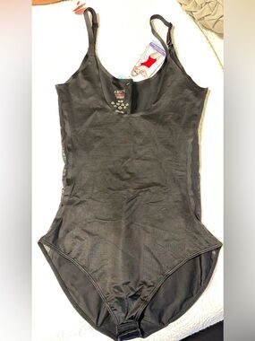 SPANX Black Scoop Neck Shapewear Bodysuit